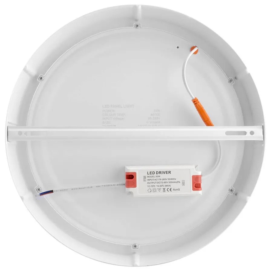 Plafoniera LED Rotonda 30W 3.000lm Ø300mm Osram chip LED