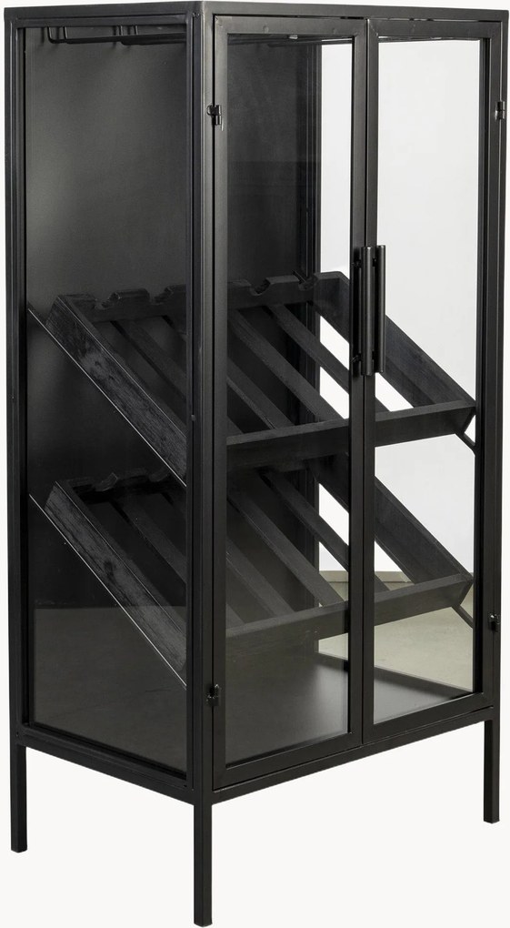 Credenza portabottiglie in legno Rob