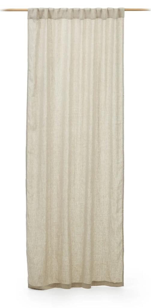 Kave Home - Tenda Malavella 100% lino beige 140 x 270 cm
