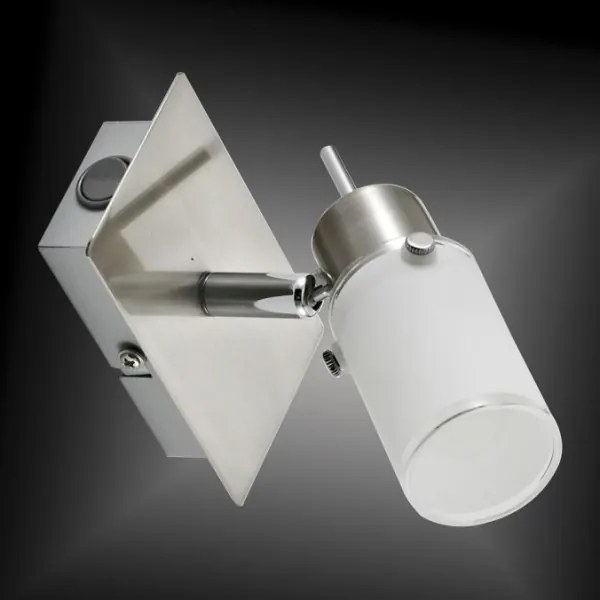 JUST LIGHT. 11931-55 - Luce Spot da parete a LED MAX 1xGU10/4W/230V cromo