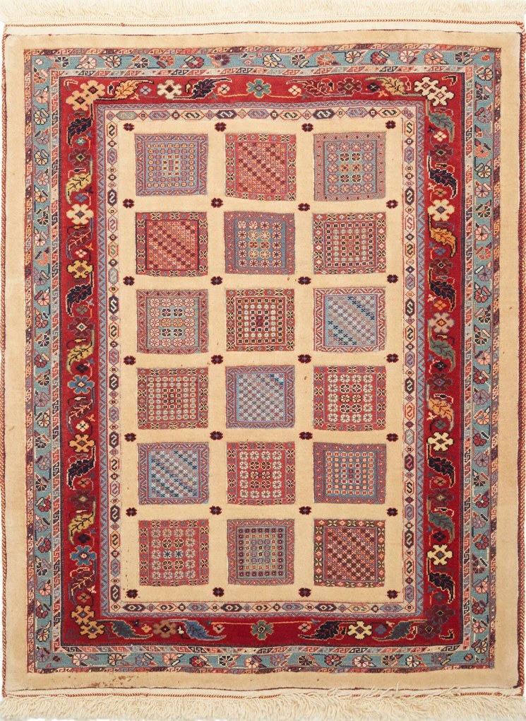 Tappeto persiano 130x100 Beige (Iran) Annodato A Mano