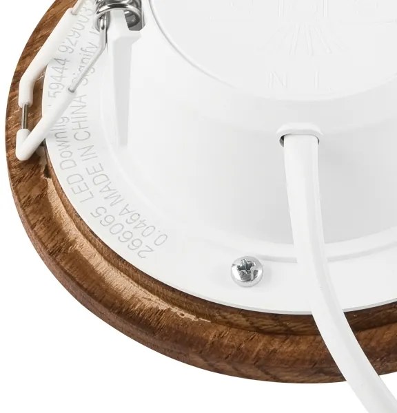 Faretto LED WOODY SPOT 5,5W 230V 4000K ciliegio Ø10 cm