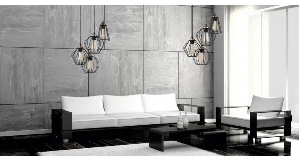 Lampadario a sospensione con filo GALAXY 4xE27/60W/230V