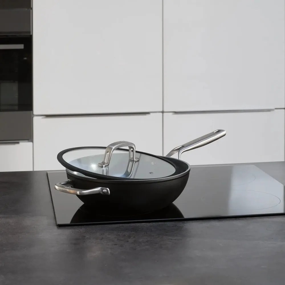 Padella wok con coperchio/con superficie in ceramica ø 28 cm Meda 3.0 – FABINI