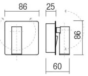 Redo 01-2338 - Luce Spot da parete a LED TOMIX LED/3,2W/230V bianco