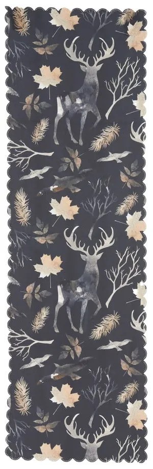 Set di 4 federe natalizie e runner da tavolo Foresta di Natale - Minimalist Cushion Covers