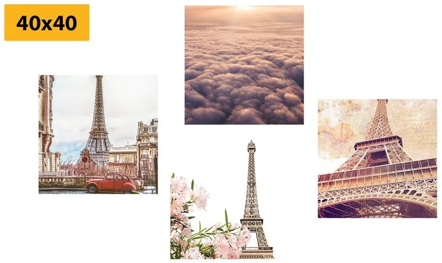Set di quadri – Torre Eiffel a Parigi