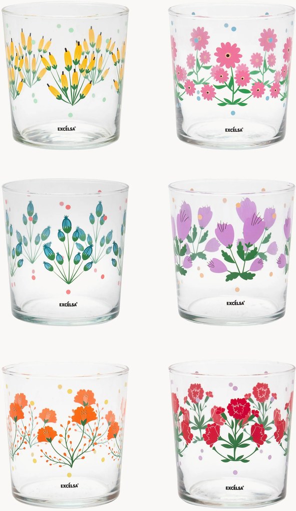 Set di 6 bicchieri Arles