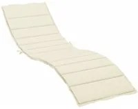 Cuscino per Lettino Prendisole Crema 200x50x3 cm in Tessuto cod mxl 53253