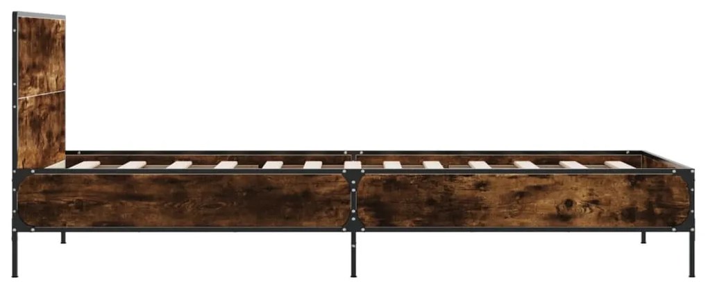 Giroletto rovere fumo 90x190 cm in legno multistrato e metallo