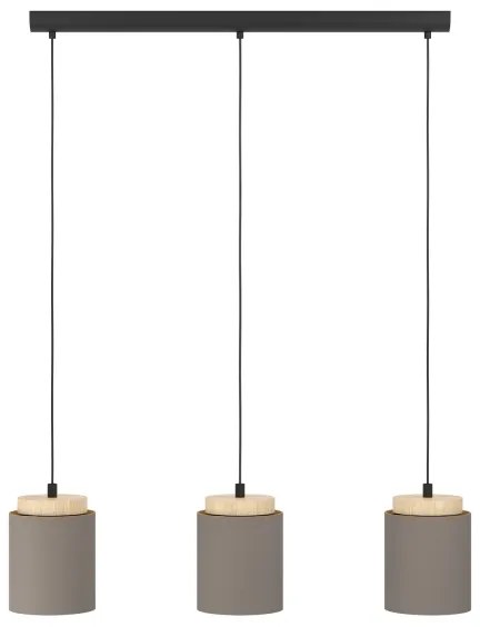 Eglo 99446 - Lampadario a sospensione con filo ALBARIZA 3xE27/40W/230V