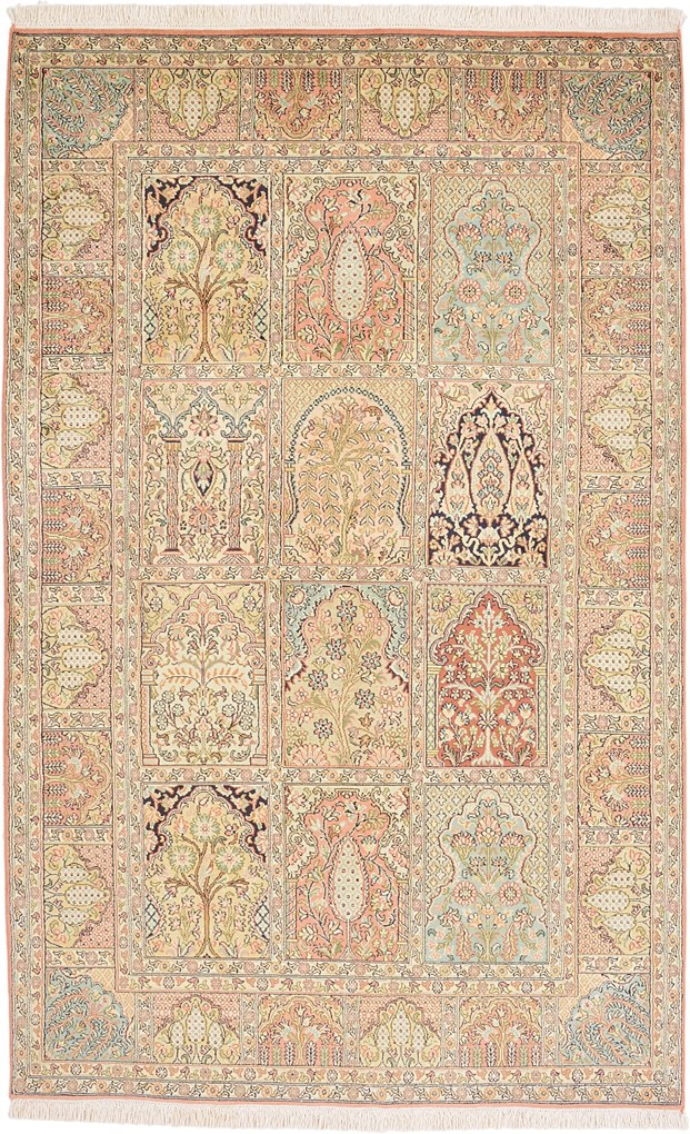 Cashmere Silk Tappeto orientale 120x190 (Indian) Annodato A Mano