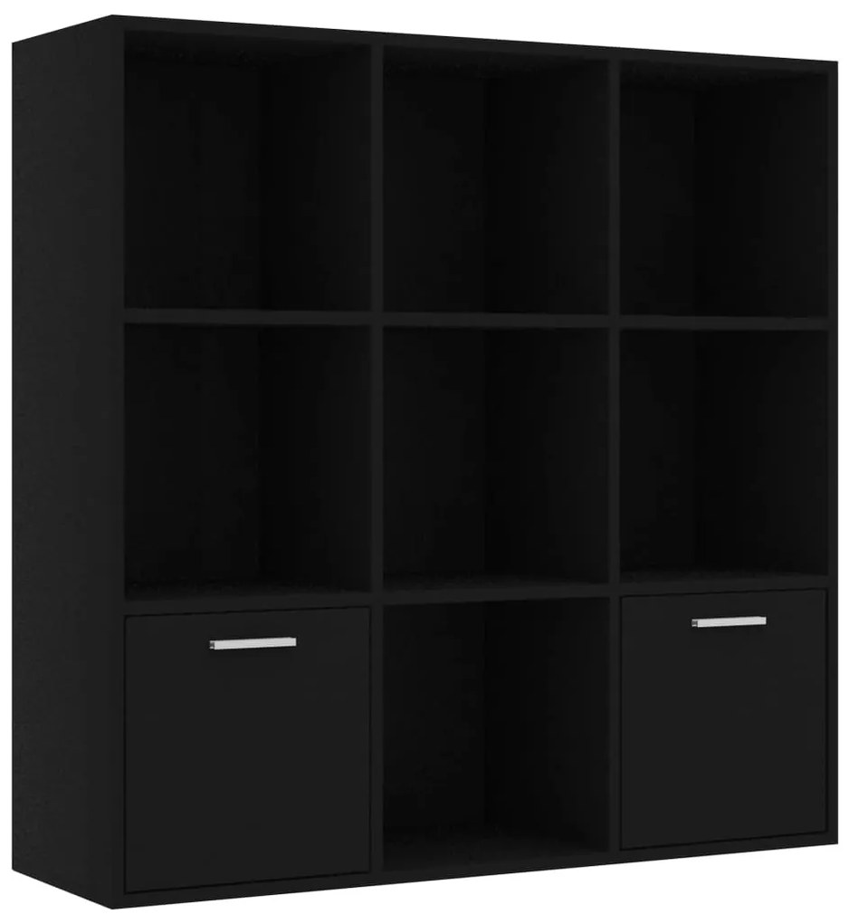 Libreria nera 98x30x98 cm in truciolato