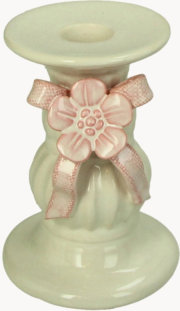 Set di 2 portacandele Flower Bow