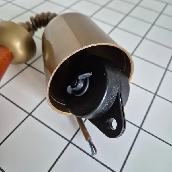 Lampadario a scomparsa CHIARA 1xE27/60W/230V beige/faggio