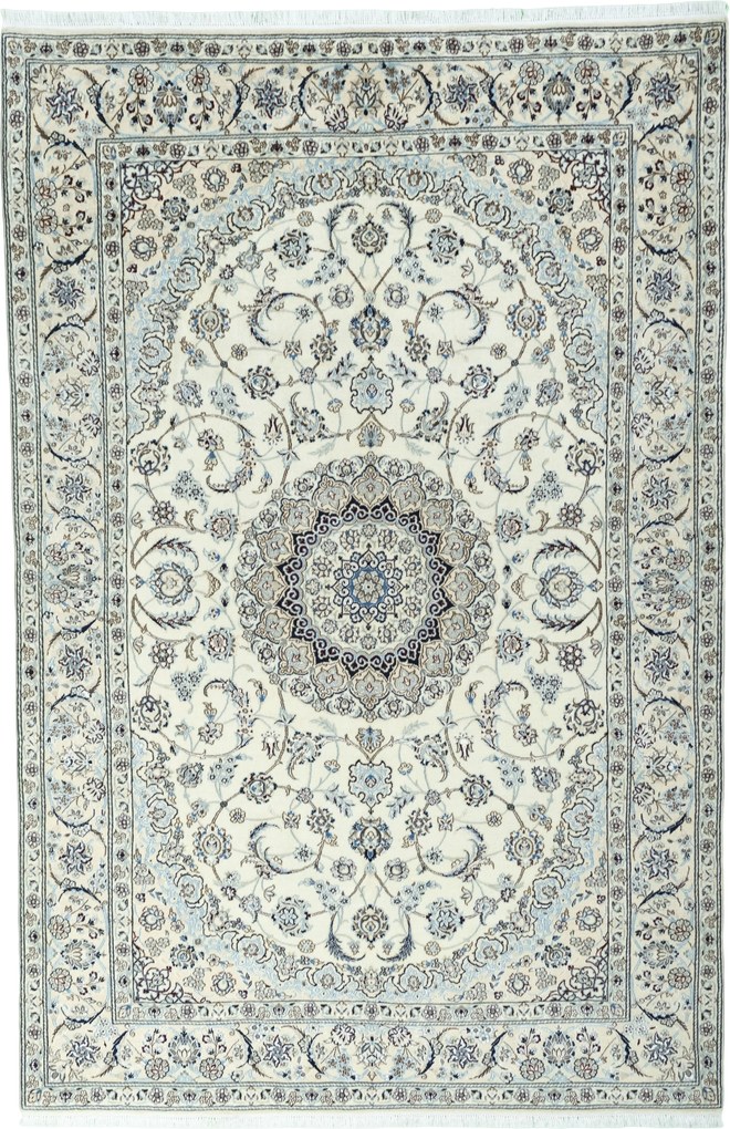 Nain Tappeto persiano 200x300 Beige (Iran) Annodato A Mano