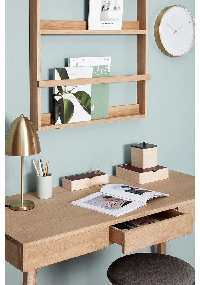 Scrivania in rovere 57x120 cm Tripple - Hübsch