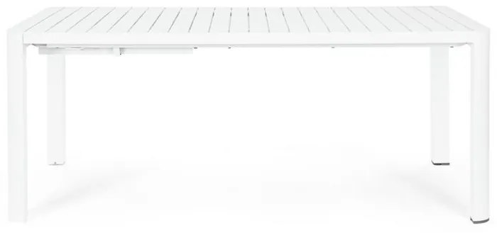 Tavolo allungabile KIPLIN in alluminio bianco 180×100 cm &#8211; 240×100 cm