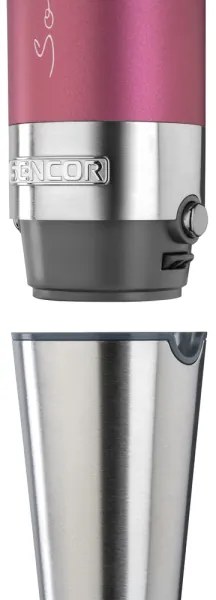 Sencor - Frullatore a immersione 4in1 1200W/230V acciaio inox/rosa