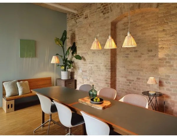 Ledvance - Lampadario a sospensione con filo DECOR RAFFIA 3xE27/15W/230V bastone di rafia