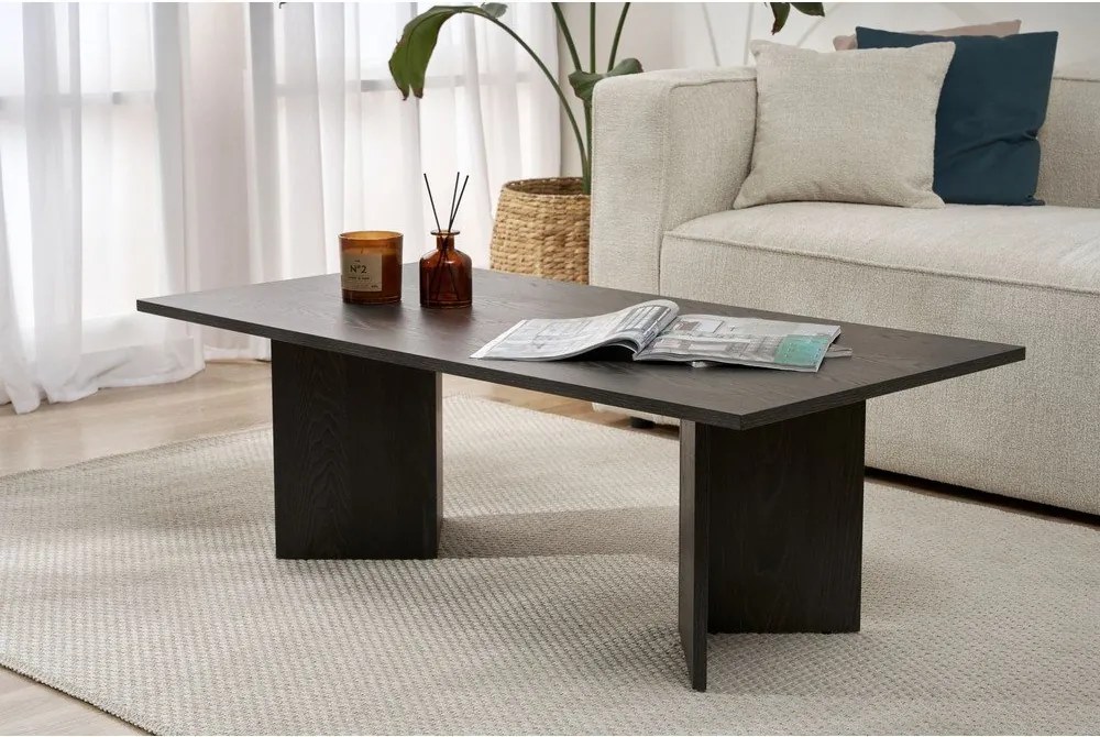 Tavolino da salotto nero opaco 60x119 cm Sabin – Kalune Design