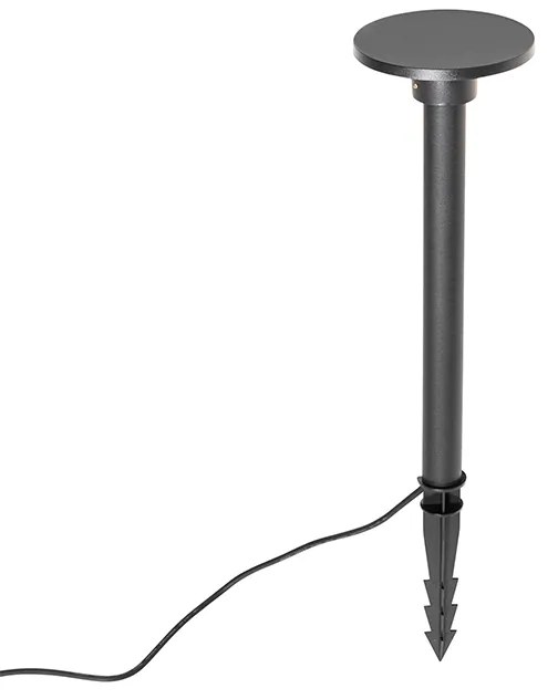 Faretto a picchetto moderno nero con LED IP54 - Skyf