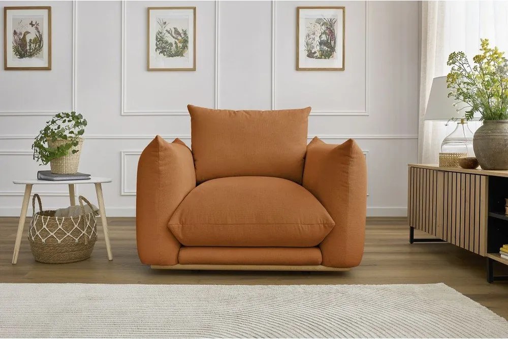 Poltrona arancione Ernest – Bobochic Paris