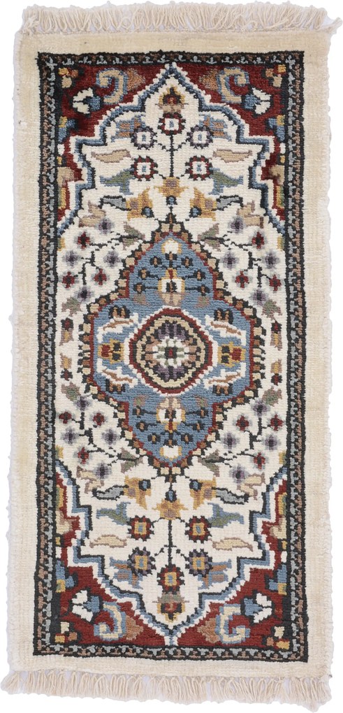 Agra Tappeto orientale 60 x 30 (Indian) Annodato A Mano