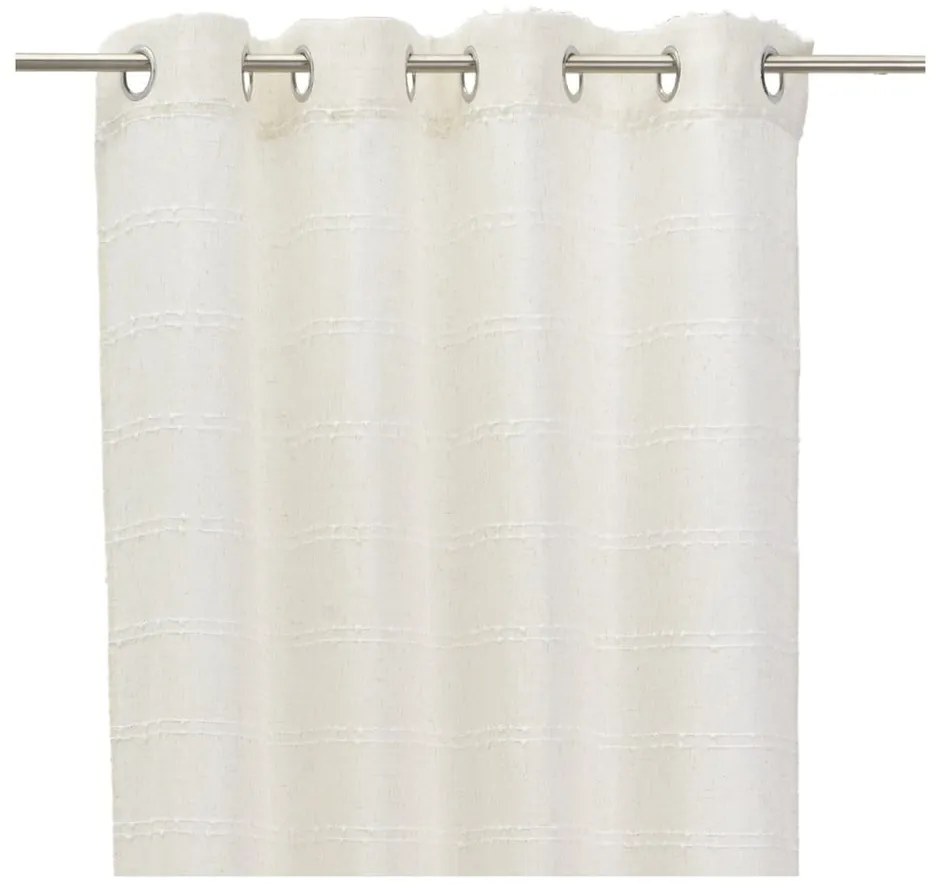 Tenda bianca/beige in misto lino 140x260 cm Nodes – Casa Selección