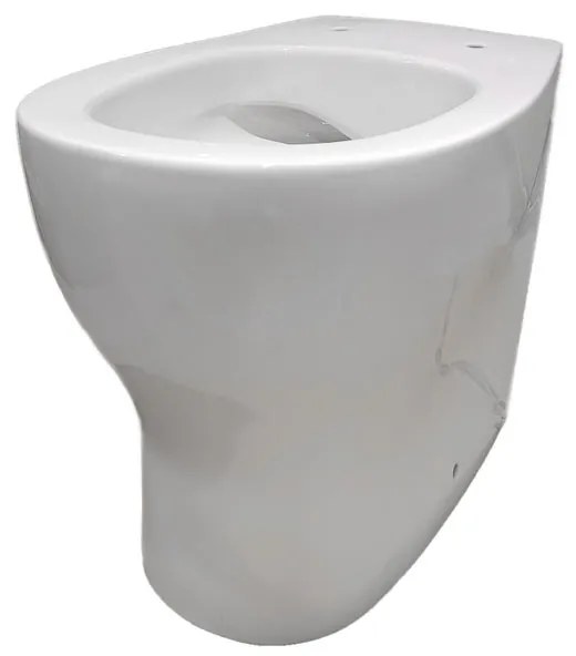 Vaso WC filomuro matty, sedile escluso P 53 x L 36 x H 42 cm bianco lucido