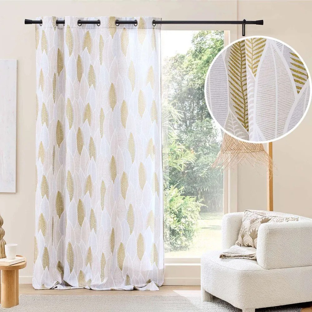 Tenda beige/dorata 140x260 cm Kim – douceur d'intérieur