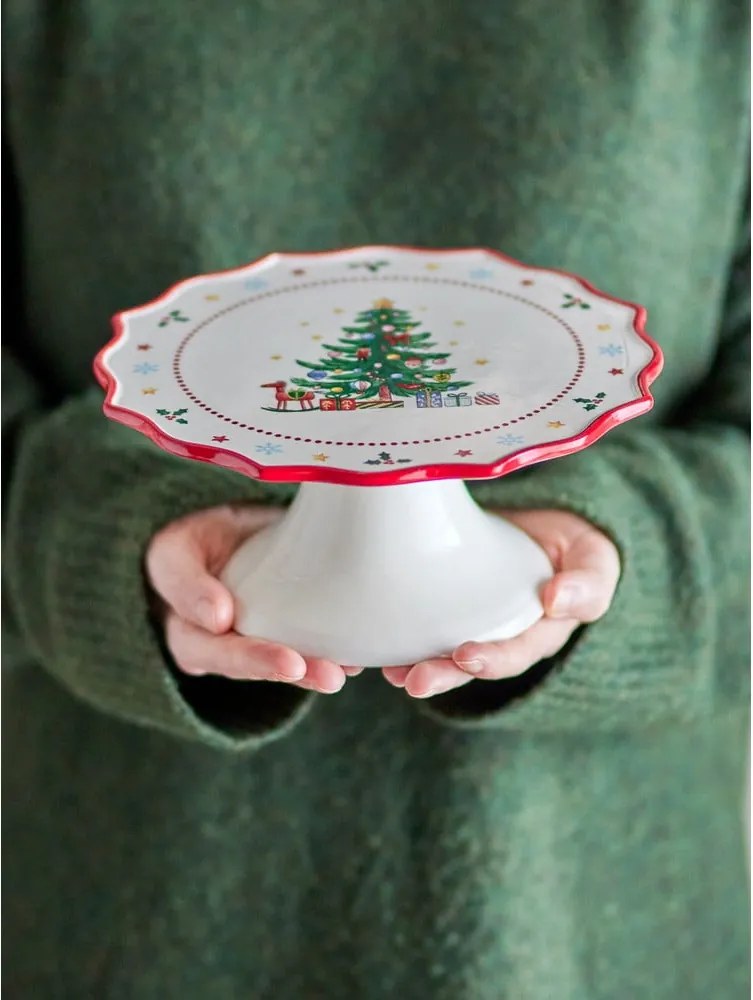 Alzatina in ceramica a tema natalizio Naive – Bloomingville