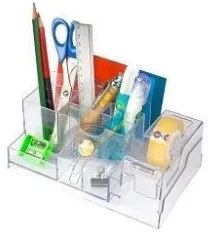 DESK ORGANIZER IN ABS TRASPARENTE