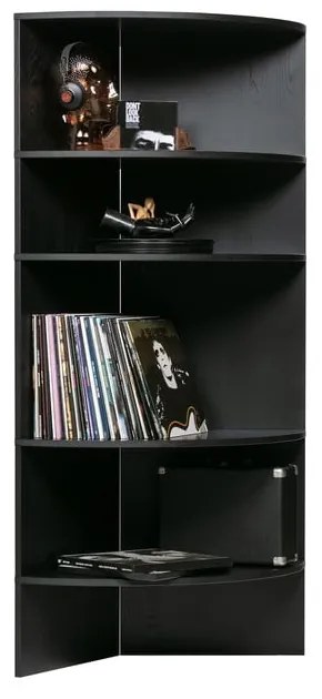 Libreria in frassino nero 100x168 cm Trian - WOOOD