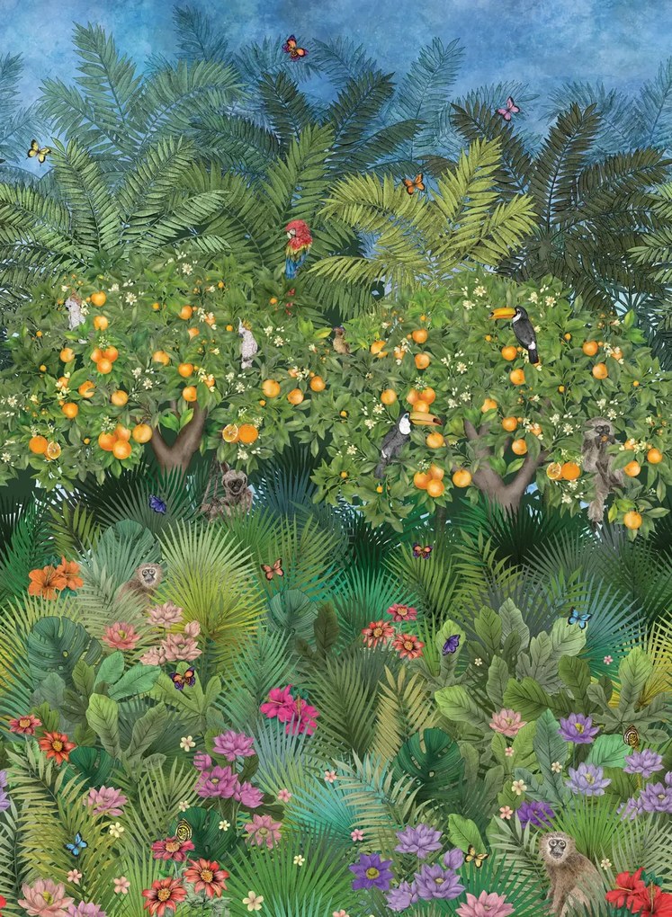 Matthew Williamson Carta da parati panoramica Orange Grove - Multi