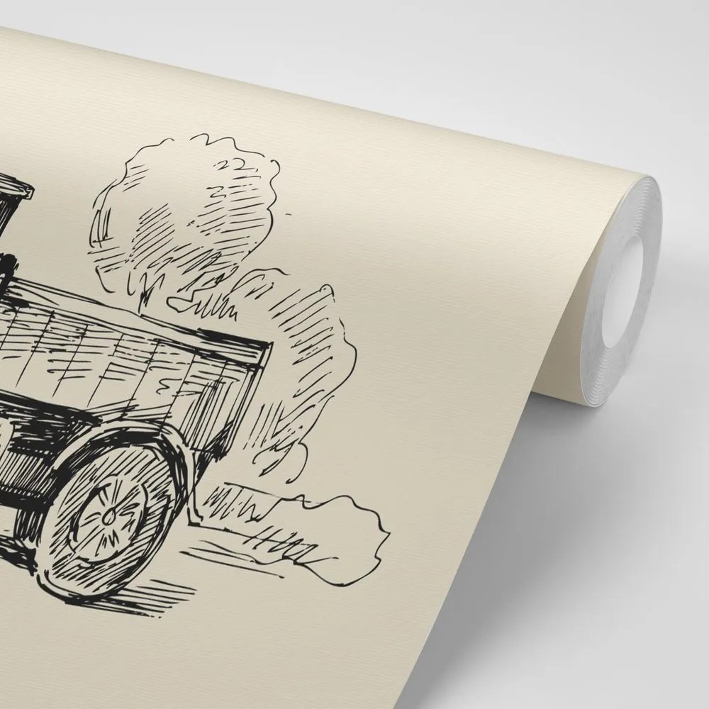 Carta da parati – Camion in stile retrò