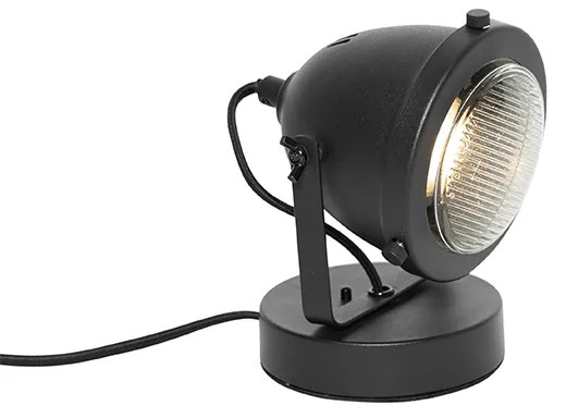 Lampada da tavolo industriale nera 18 cm - Emado