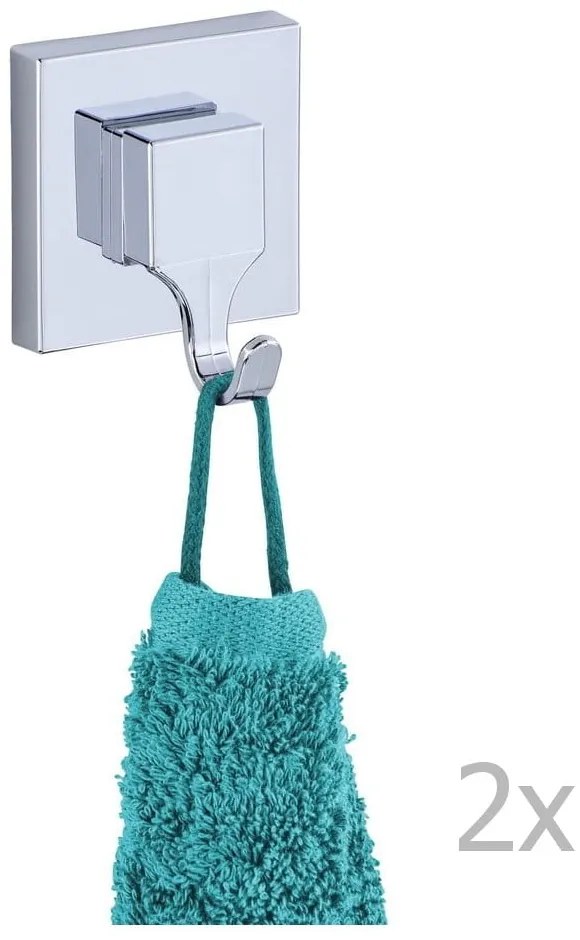 Set di 2 ganci autobloccanti Vacuum-Loc, capacità di carico fino a 33 kg Turbo-Loc - Wenko