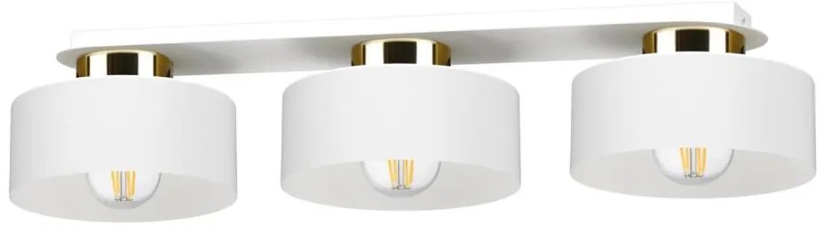 Plafoniera IGNIA 3xE27/60W/230V bianco/oro