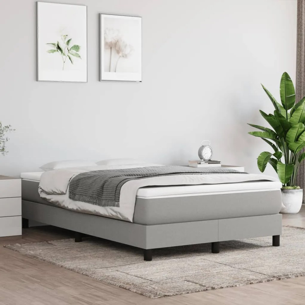 Materasso A Molle Insacchettate Grigio Chiaro 120x200x20 Cm /