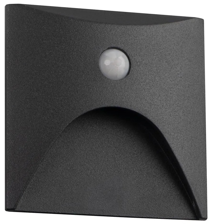 Kanlux 39131 - Lampada LED per gradini con sensore EXIN 2,5W/230V 3000K IP65 antracite squadrata