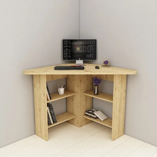 Tavolo da lavoro CORNER 73,8x80 cm quercia zaffiro