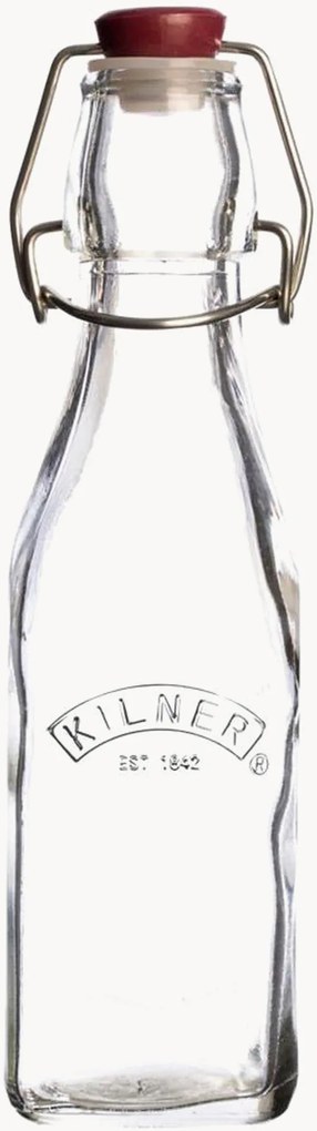 Set di 4 bottiglie in vetro con chiusura a scatto Kilner