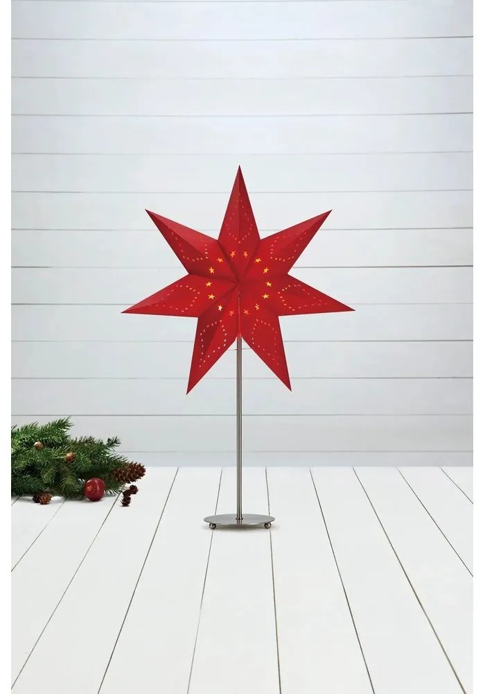 Decorazione luminosa natalizia rossa Saturnus - Markslöjd