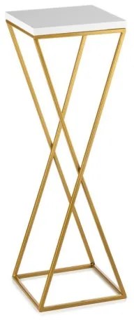 Portafiori LOFT 70x24 cm oro/bianco