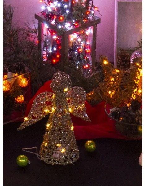 Retlux - Decorazione natalizia LED LED/2x angelo AA