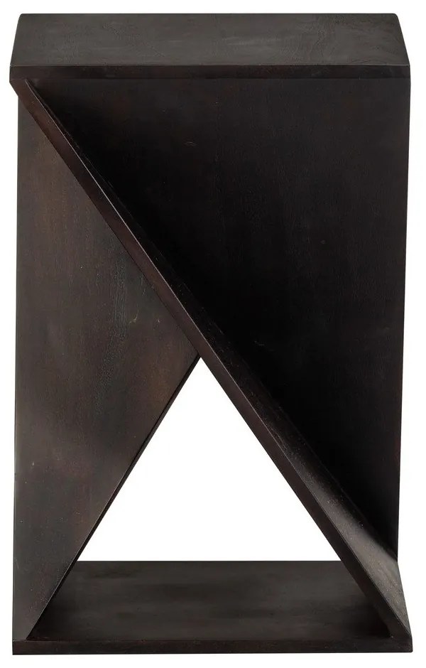 Tavolino in acacia massiccia 41x41 cm Ikem – WOOOD