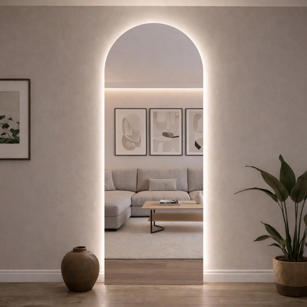 Specchio atipico con illuminazione a LED A38