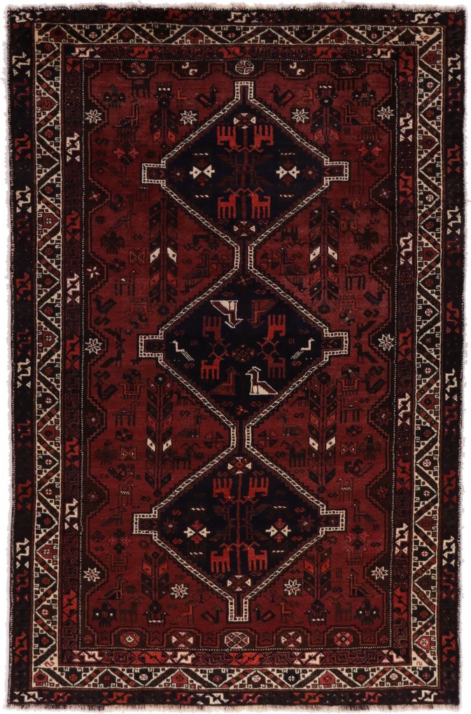 Shiraz Tappeto 200x300 (Iran) Annodato A Mano