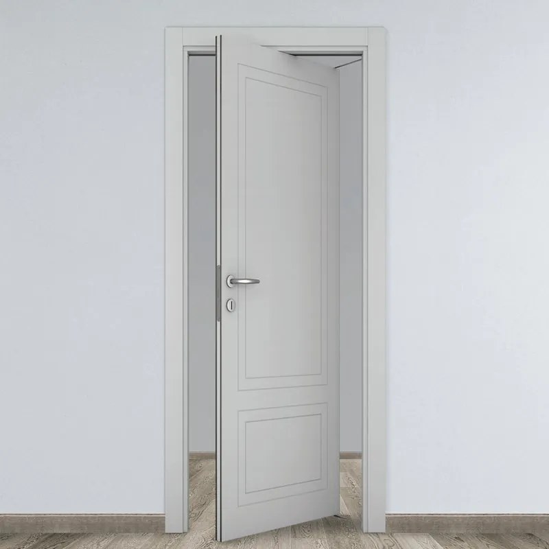 Porta tamburata rototraslante Nobel grigio L 70 x H 210 cm destra